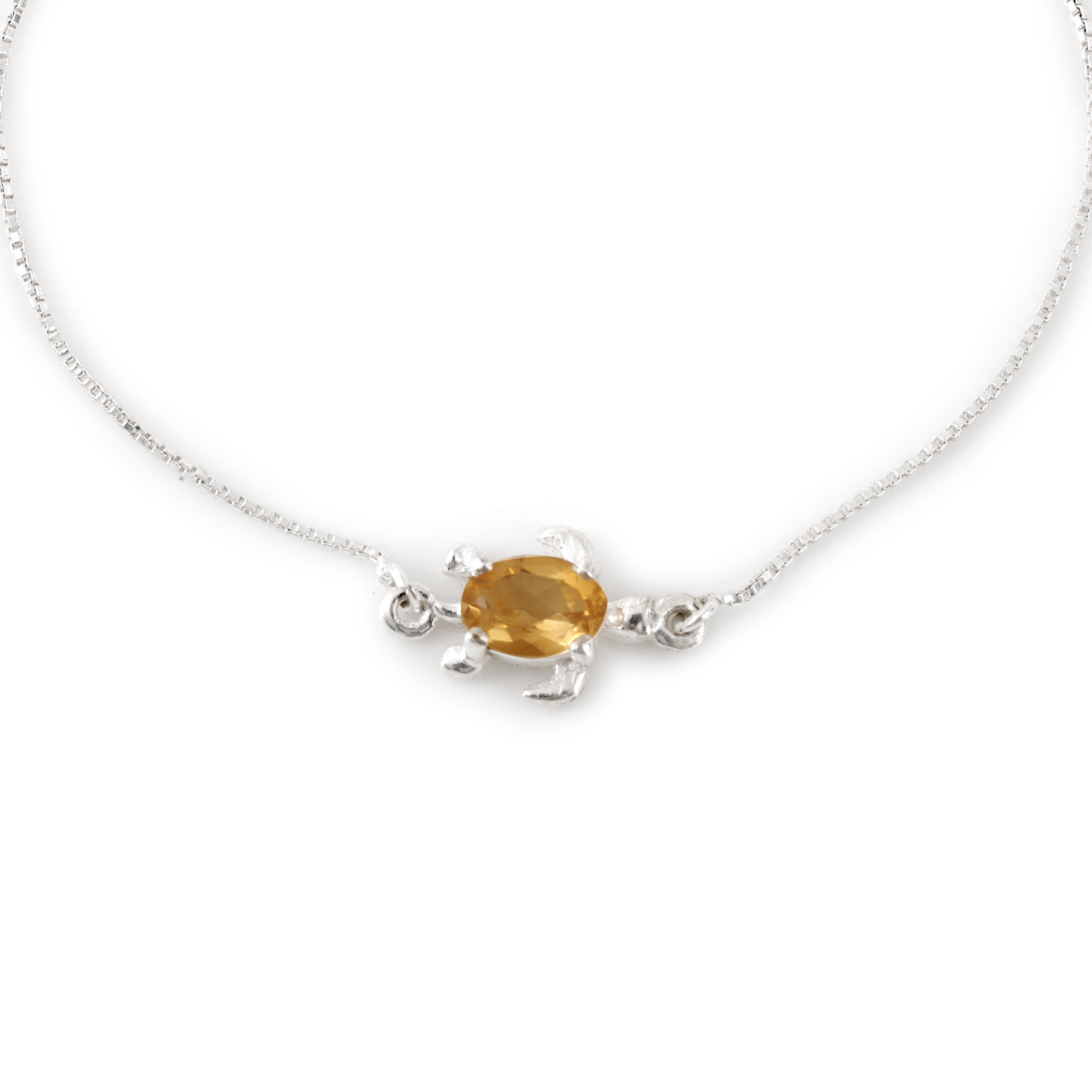 Turtle Bracelet - Citrine